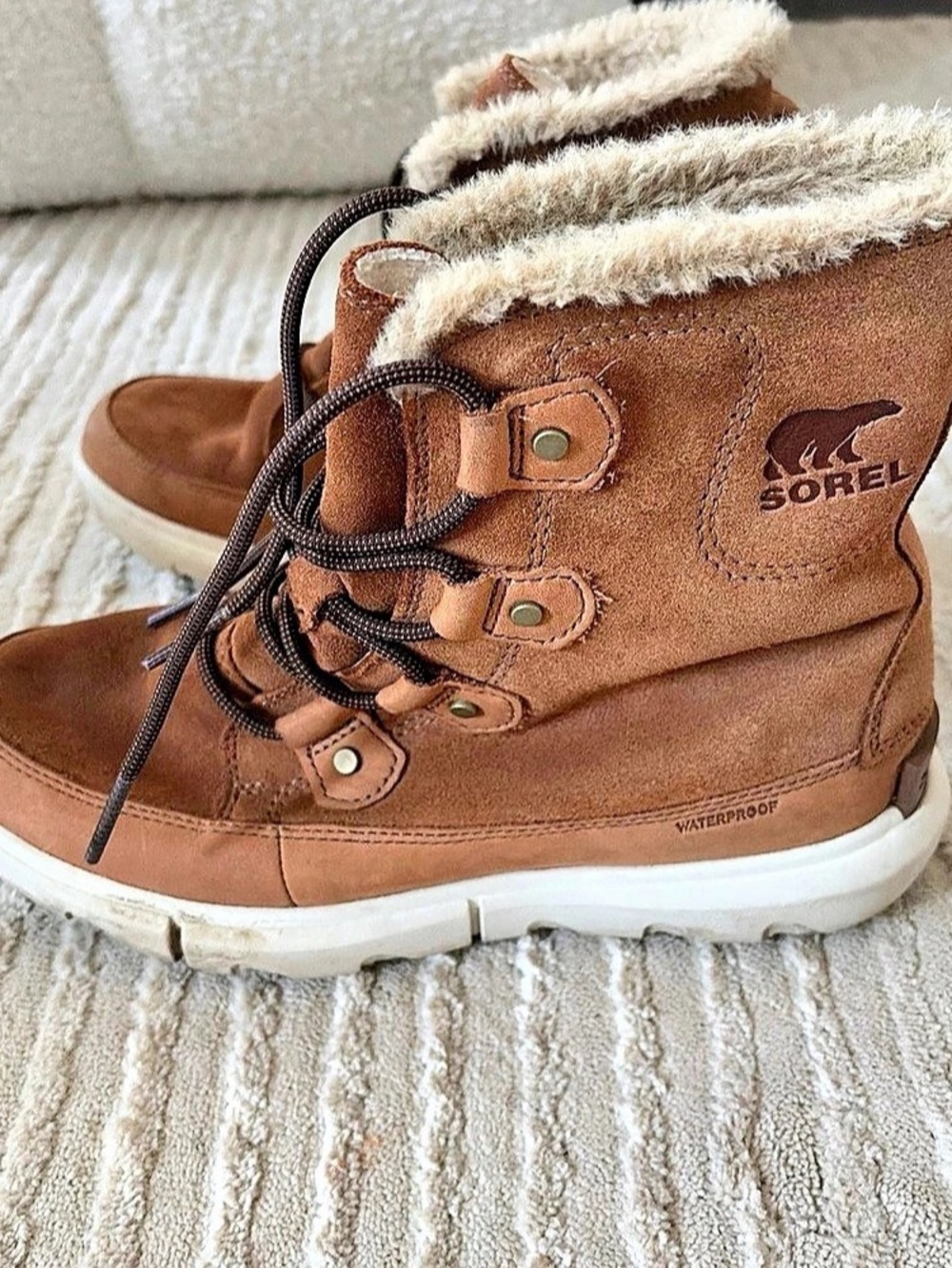 Sorel Whitney II Short Lace Waterproof Lace-Up Boots US 8